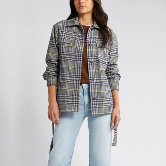 Pendleton Wool Belted Shirt Jacket — West End Plaid Shacket XL NWT - Picture 11 of 14